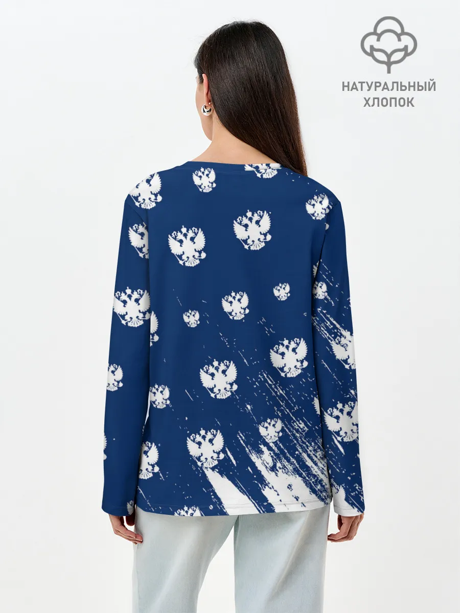 Лонгслив женский. Хлопок / RUSSIA / РОССИЯ