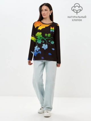 Лонгслив женский. Хлопок / BTS