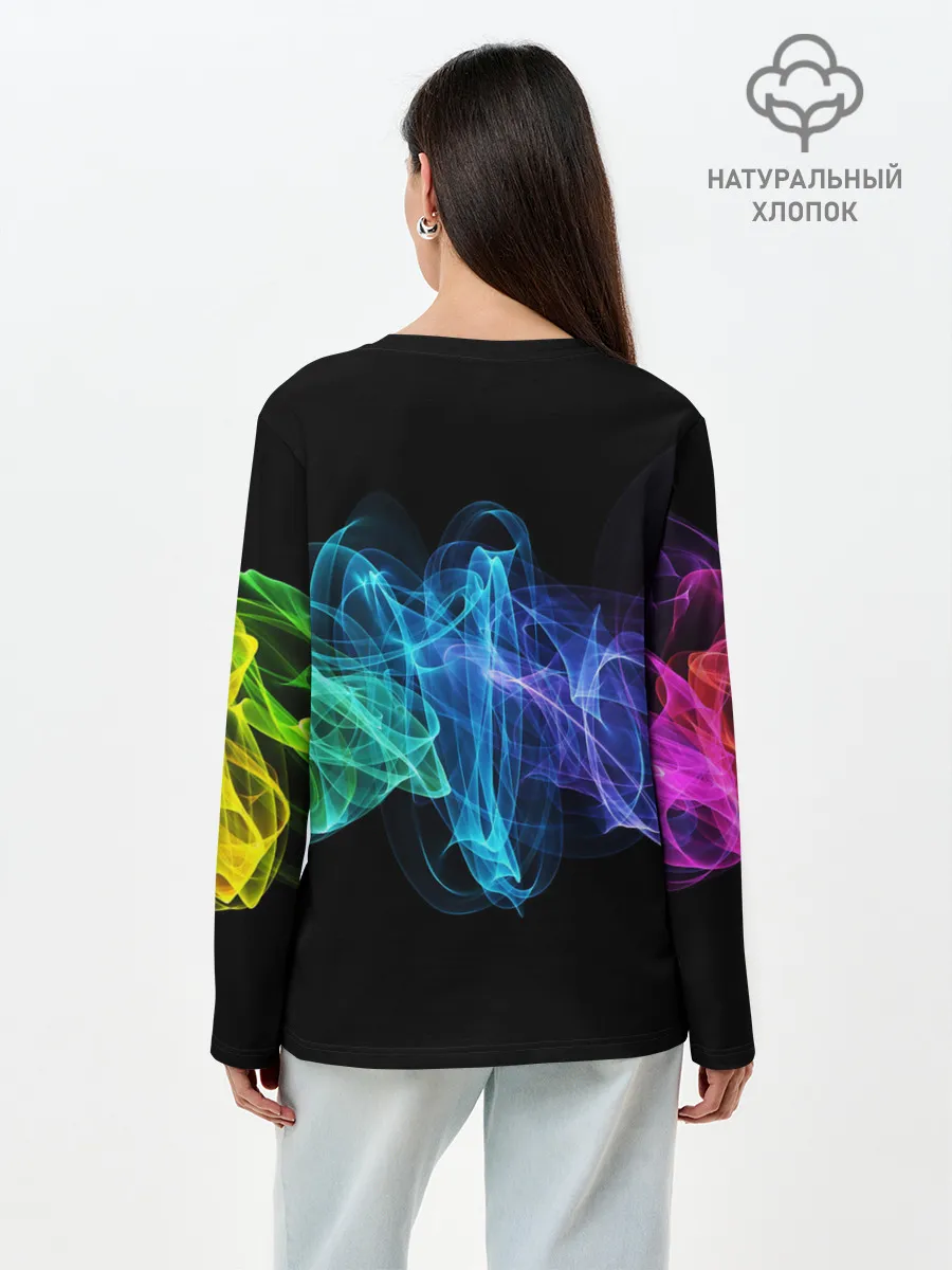 Лонгслив женский. Хлопок / COLOR SMOKE