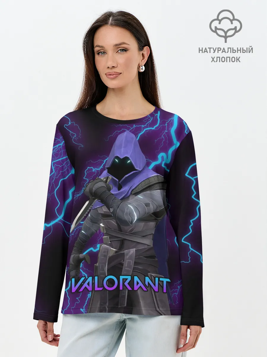 Лонгслив женский. Хлопок / VALORANT