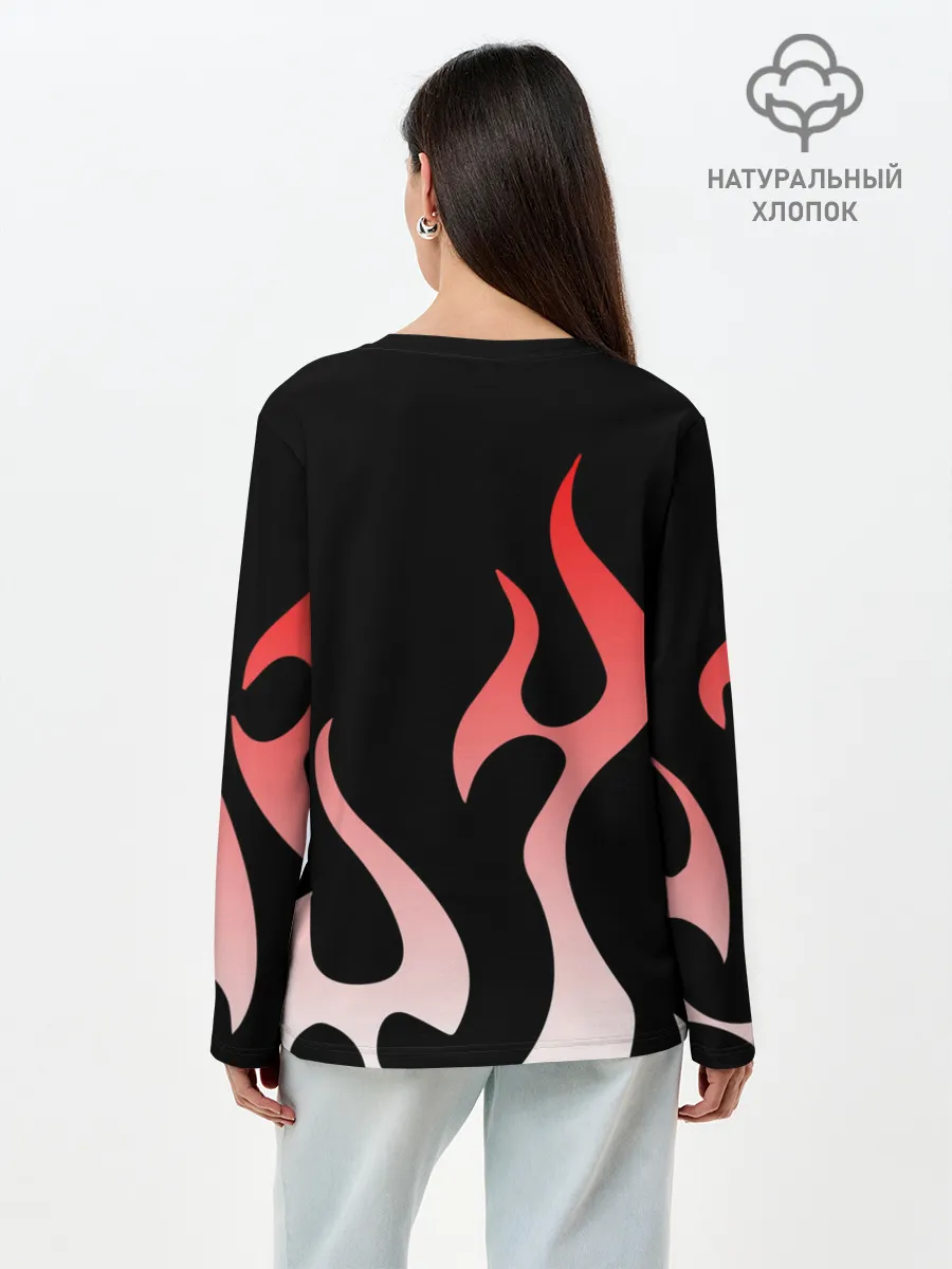 Лонгслив женский. Хлопок / Приключения ДжоДжо