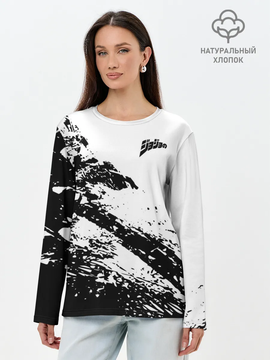 Лонгслив женский. Хлопок / JoJo logo