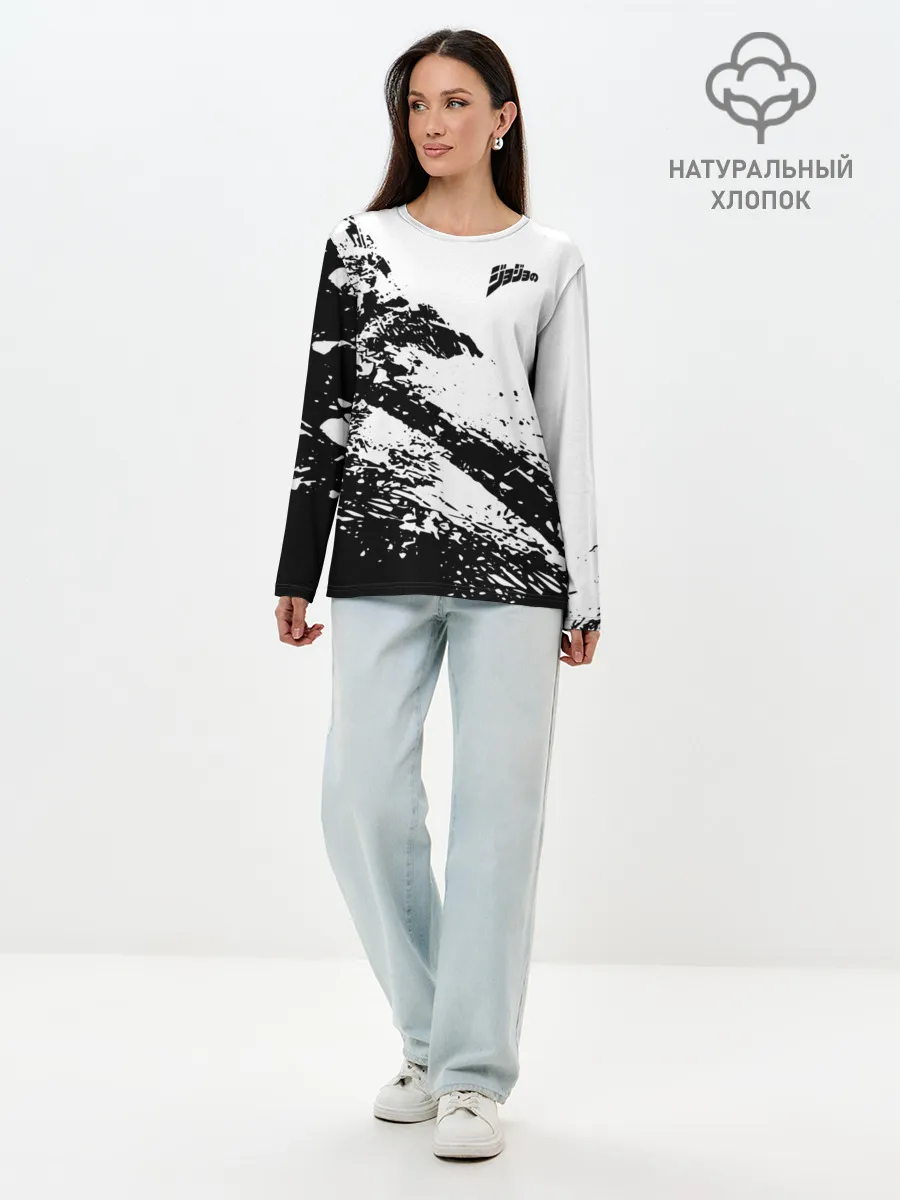 Лонгслив женский. Хлопок / JoJo logo