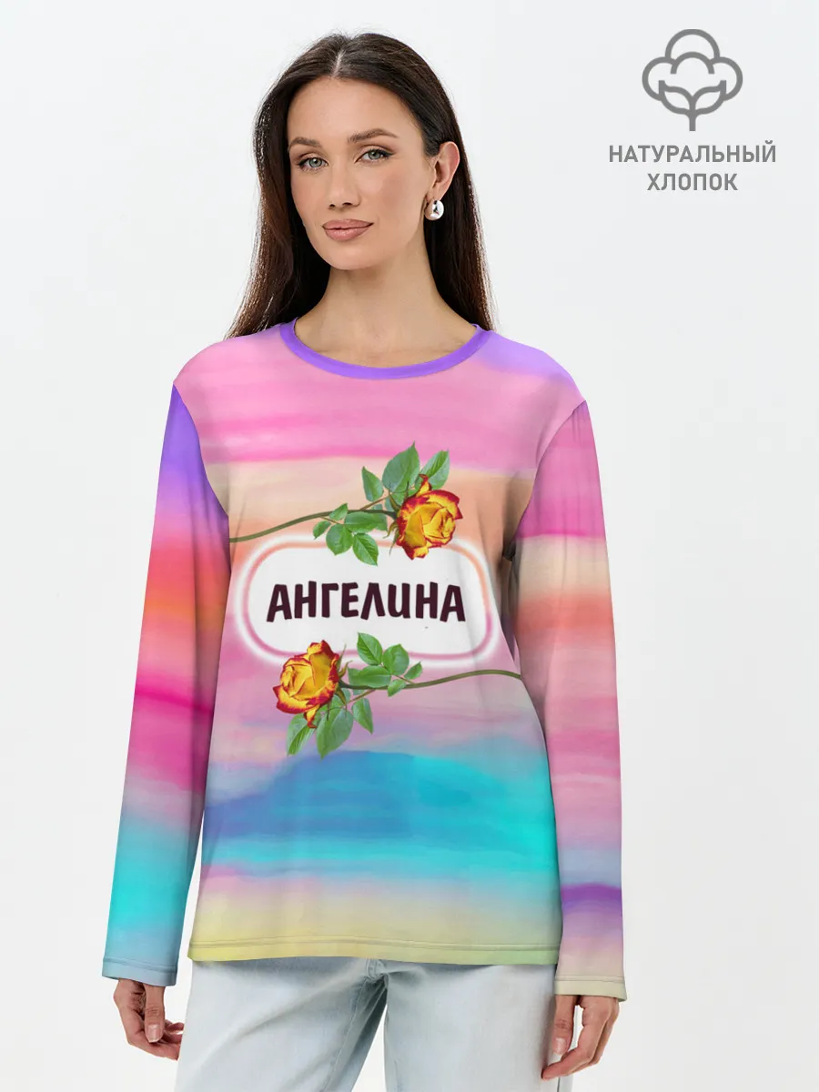 Лонгслив женский. Хлопок / Ангелина