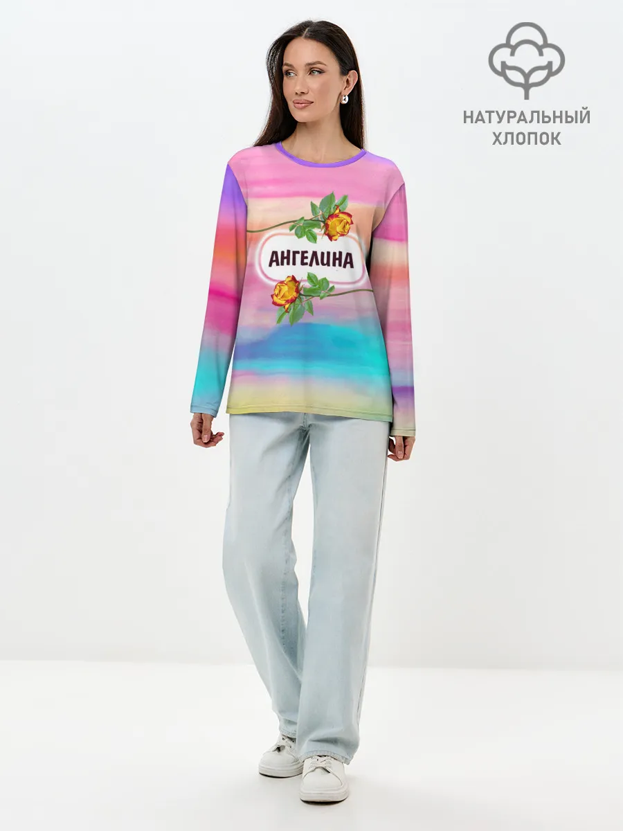 Лонгслив женский. Хлопок / Ангелина