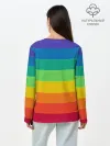 Лонгслив женский. Хлопок / Радуга | Rainbow
