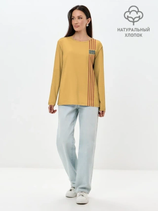 Лонгслив женский. Хлопок / BARCELONA 1899