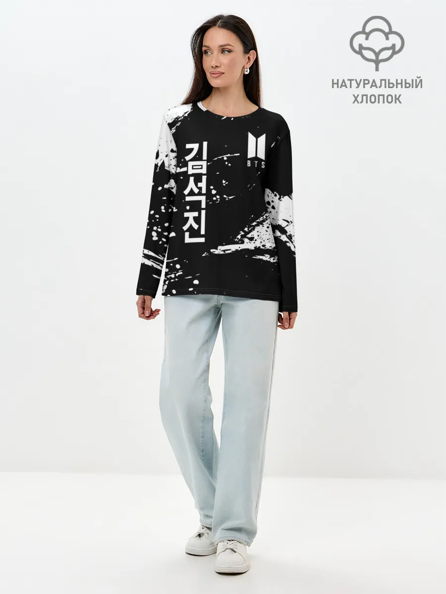 Лонгслив женский. Хлопок / BTS