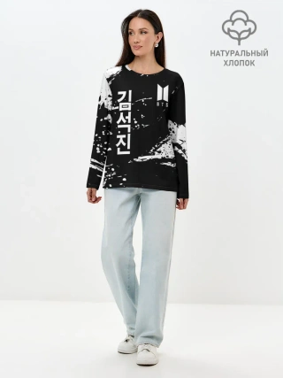 Лонгслив женский. Хлопок / BTS