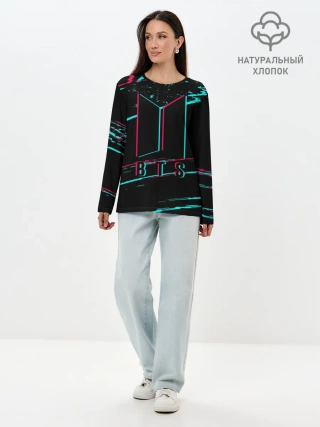 Лонгслив женский. Хлопок / BTS