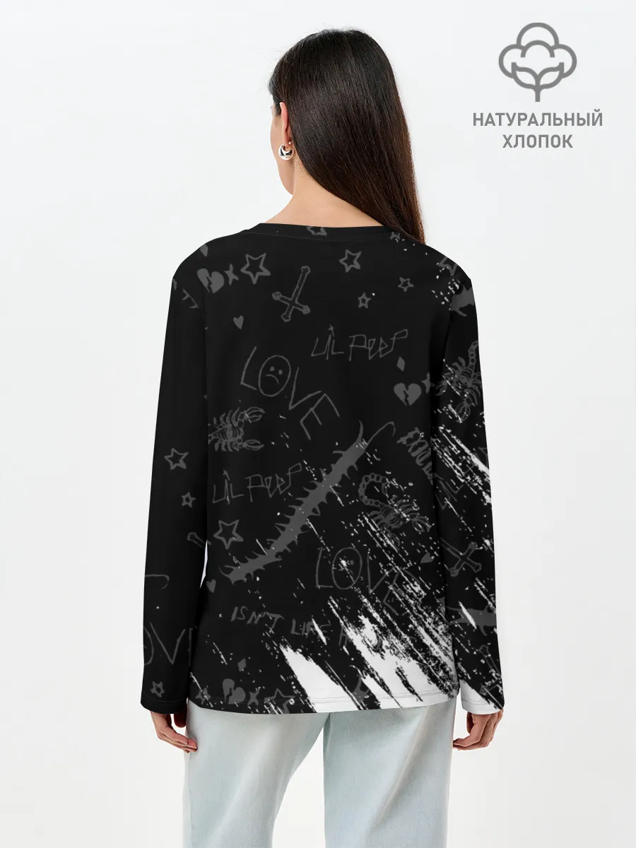 Лонгслив женский. Хлопок / LIL PEEP / ЛИЛ ПИП