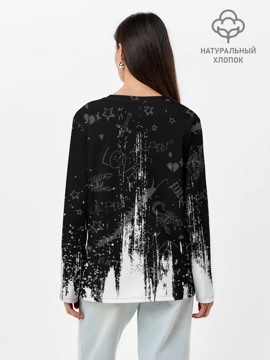 Лонгслив женский. Хлопок / LIL PEEP / ЛИЛ ПИП