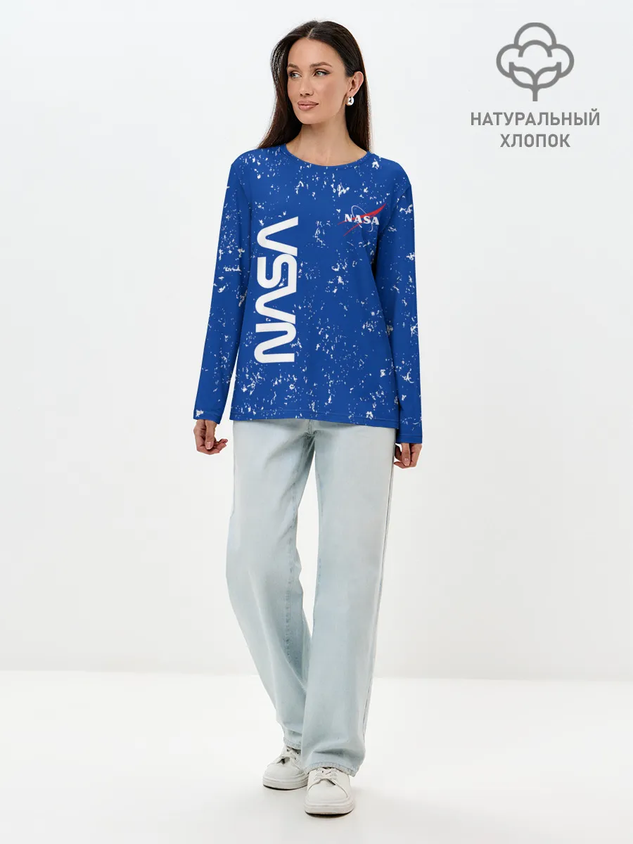 Лонгслив женский. Хлопок / NASA / НАСА