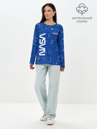 Лонгслив женский. Хлопок / NASA / НАСА