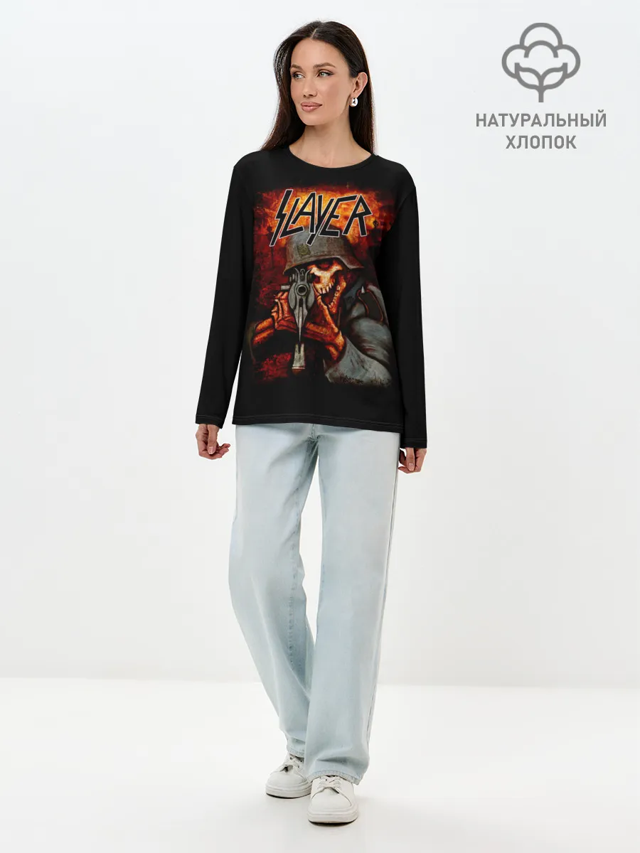 Лонгслив женский. Хлопок / SLAYER | СЛЭЙЕР