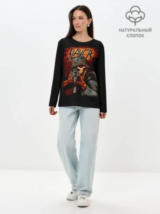 Лонгслив женский. Хлопок / SLAYER | СЛЭЙЕР