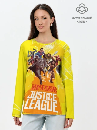 Лонгслив женский. Хлопок / Justice League