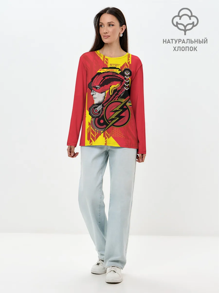 Лонгслив женский. Хлопок / The Flash