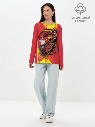 Лонгслив женский. Хлопок / The Flash