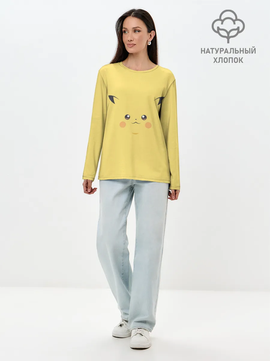 Лонгслив женский. Хлопок / Пика-Пика!?