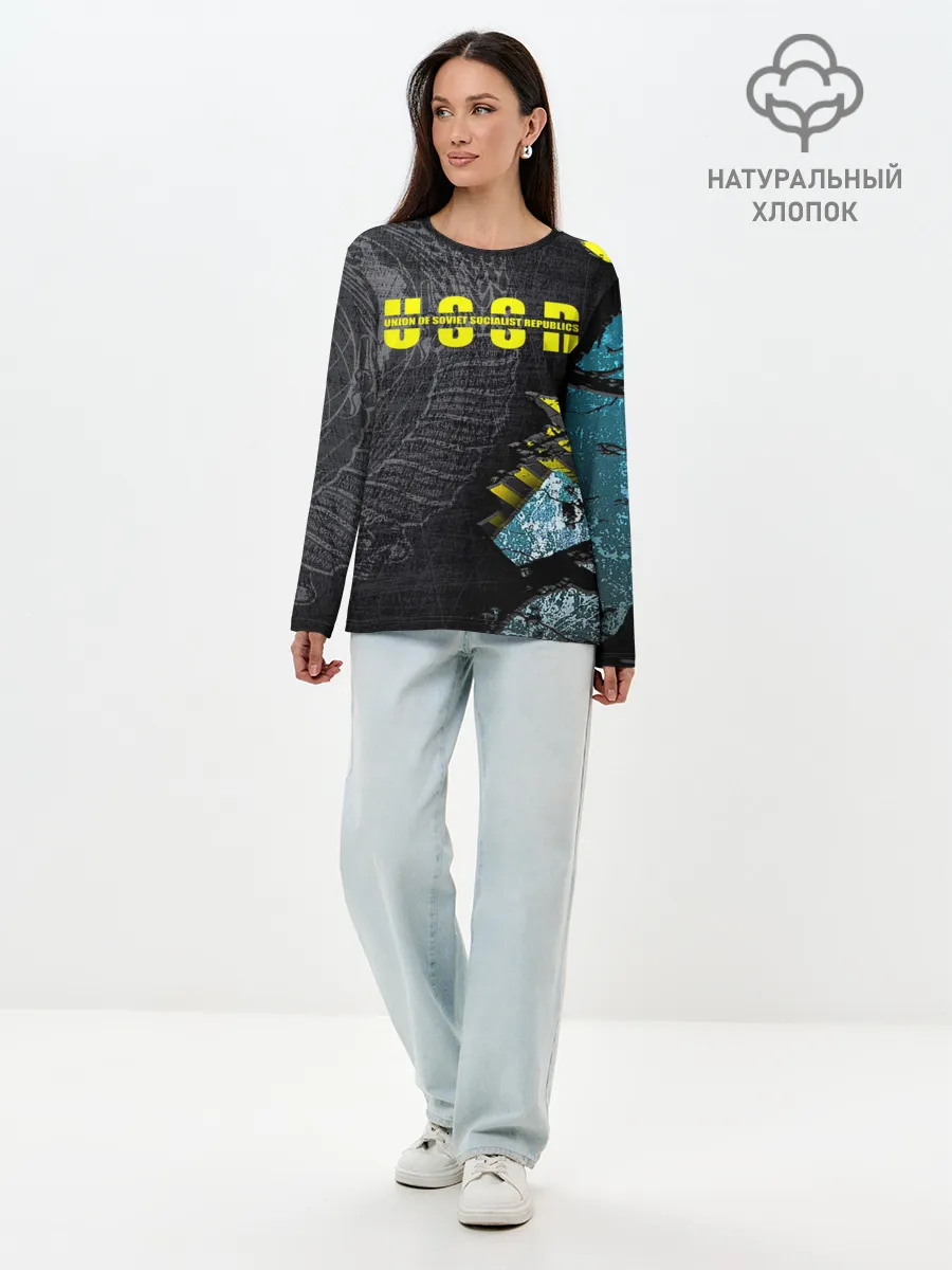 Лонгслив женский. Хлопок / СССР
