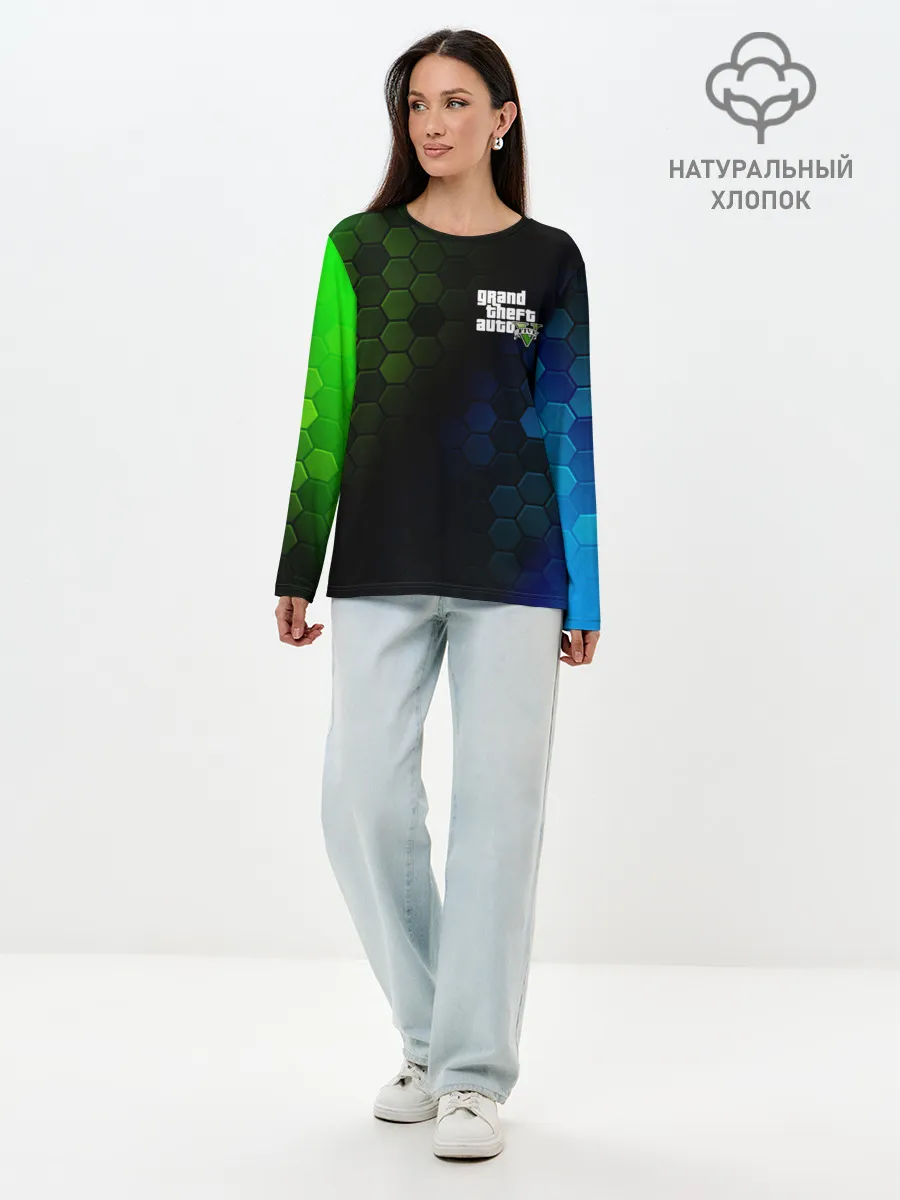 Лонгслив женский. Хлопок / GTA 5 / ГТА 5
