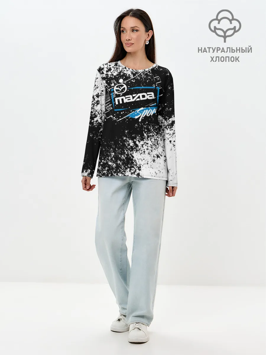 Лонгслив женский. Хлопок / MAZDA SPORT