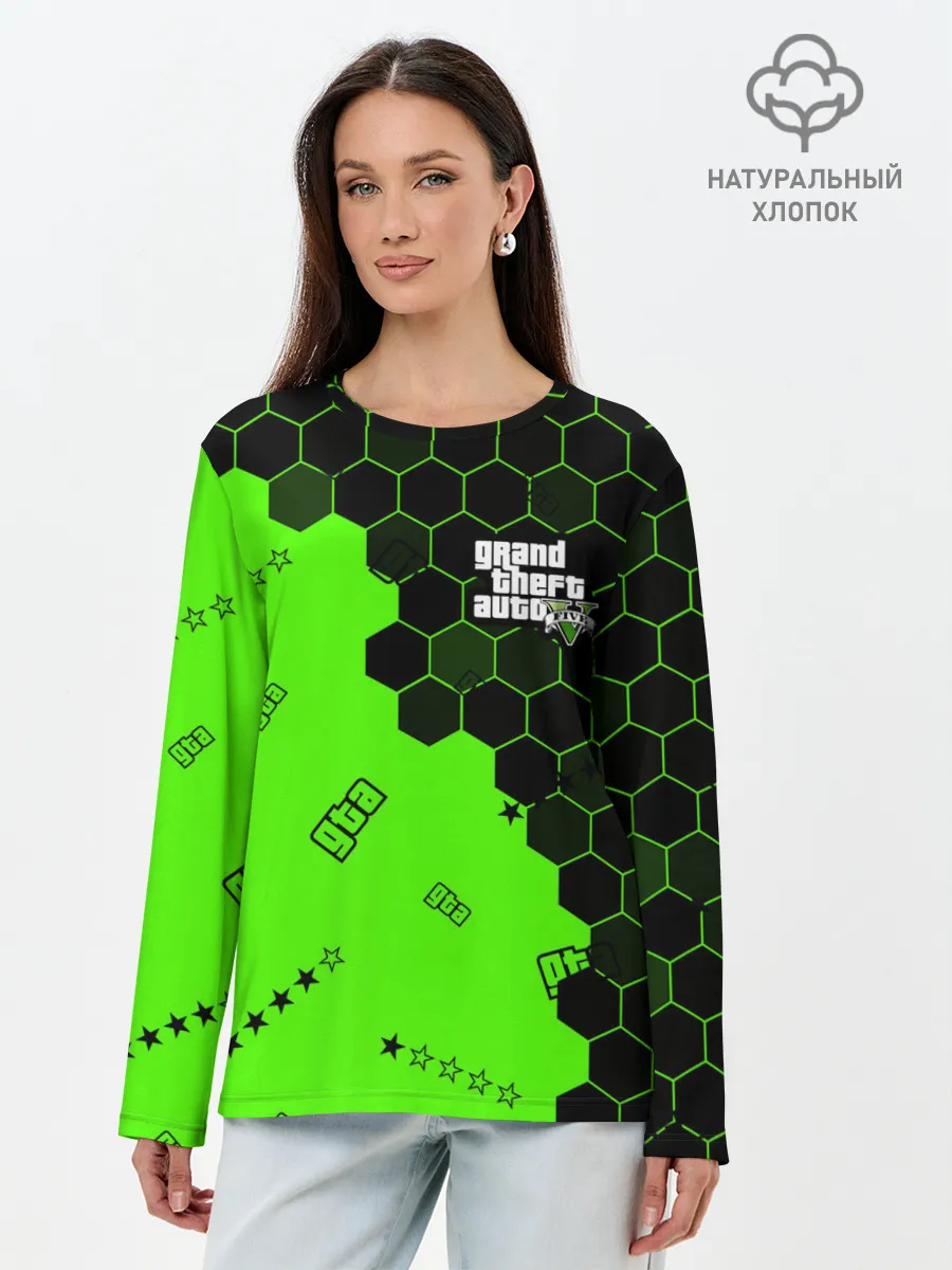 Лонгслив женский. Хлопок / GTA 5 / ГТА 5
