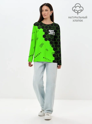 Лонгслив женский. Хлопок / GTA 5 / ГТА 5