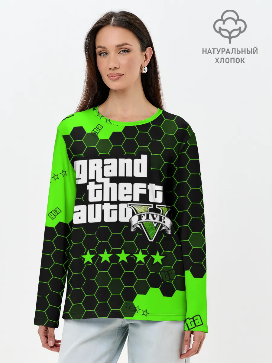Лонгслив женский. Хлопок / GTA 5 / ГТА 5