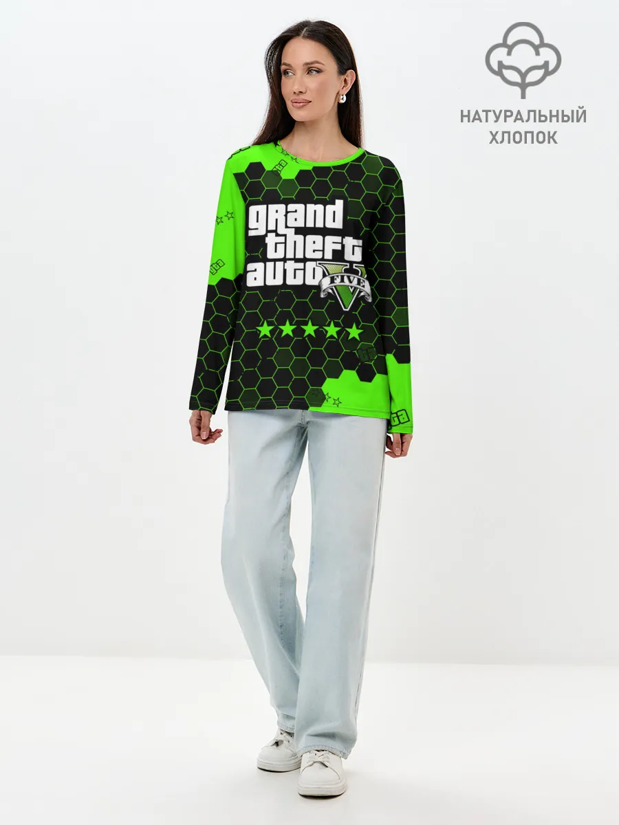 Лонгслив женский. Хлопок / GTA 5 / ГТА 5