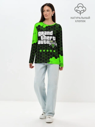 Лонгслив женский. Хлопок / GTA 5 / ГТА 5