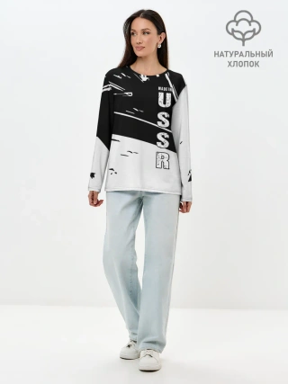 Лонгслив женский. Хлопок / Made in USSR