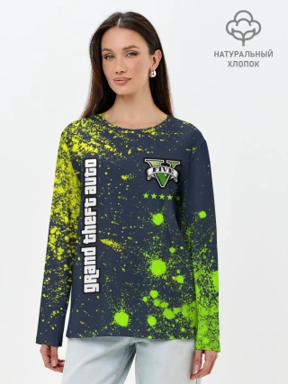 Лонгслив женский. Хлопок / GTA 5 / ГТА 5