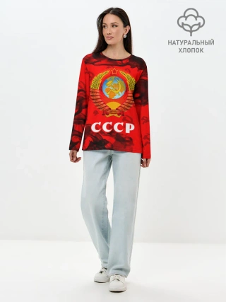 Лонгслив женский. Хлопок / СССР / USSR