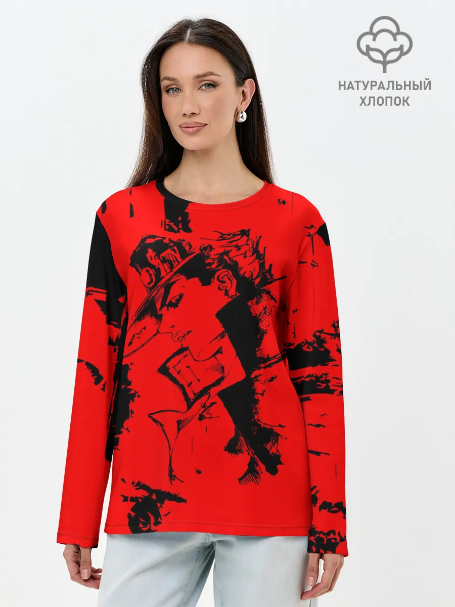 Лонгслив женский. Хлопок / JoJo Bizarre Adventure