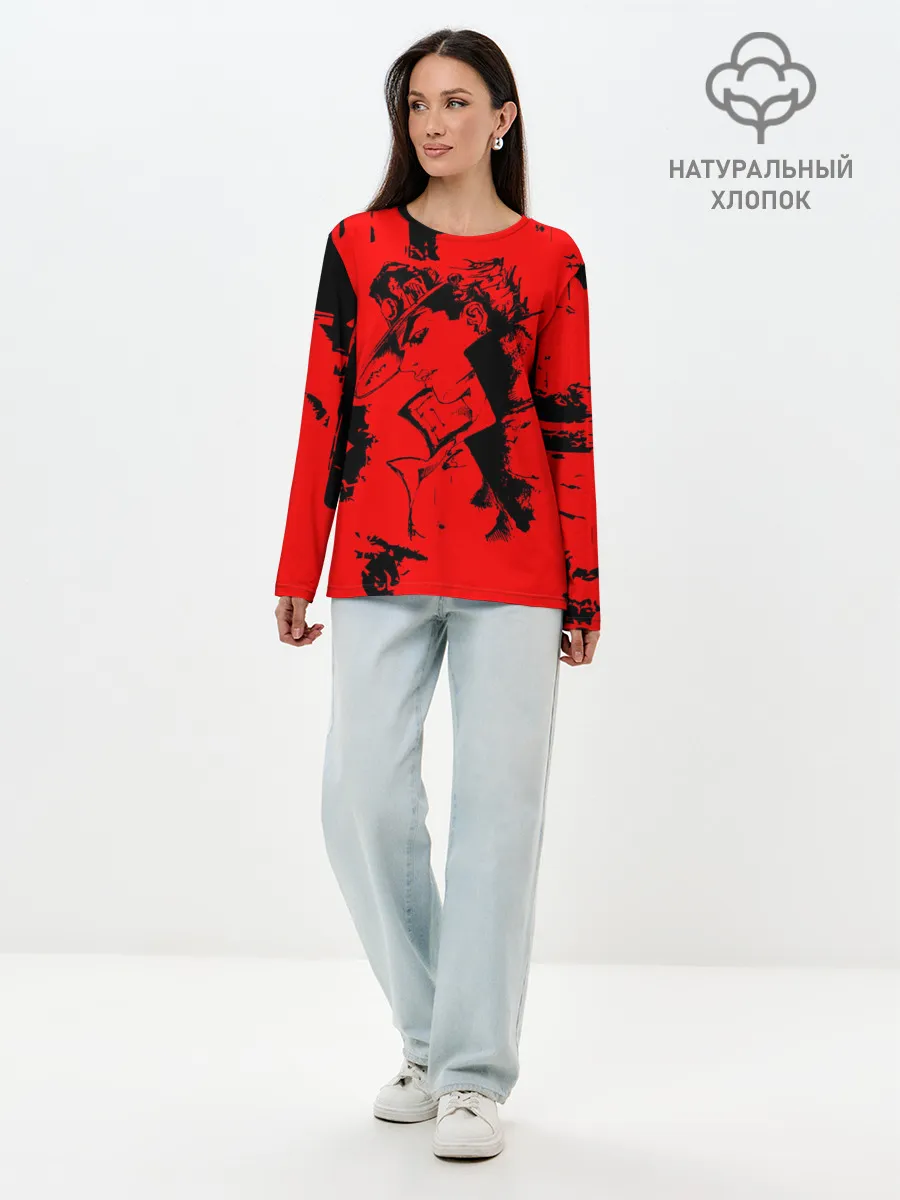 Лонгслив женский. Хлопок / JoJo Bizarre Adventure