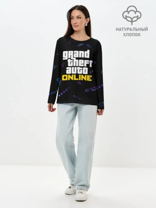 Лонгслив женский. Хлопок / GTA ONLINE / ГТА ОНЛАЙН
