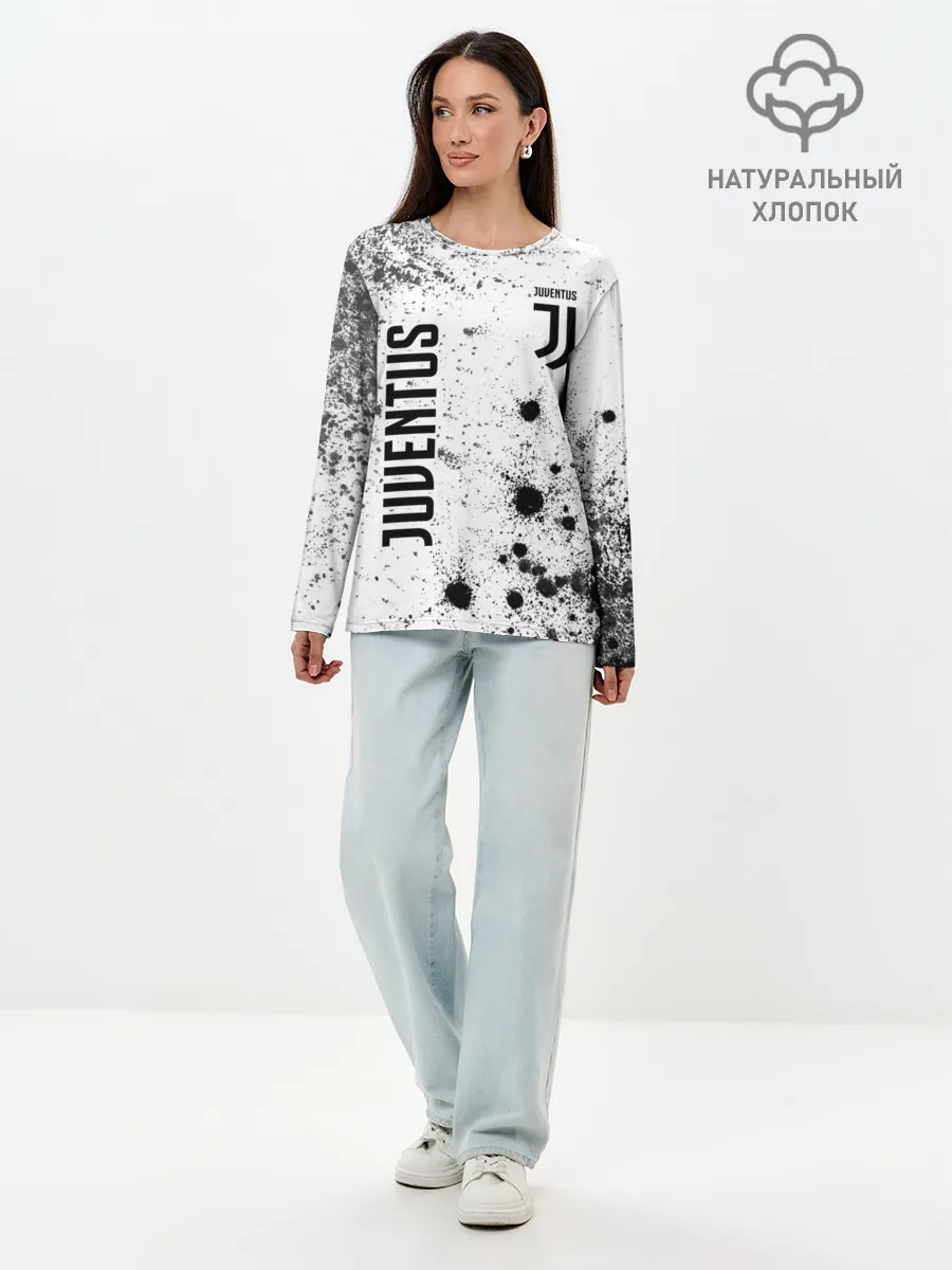 Лонгслив женский. Хлопок / JUVENTUS / ЮВЕНТУС