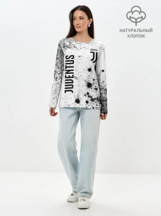 Лонгслив женский. Хлопок / JUVENTUS / ЮВЕНТУС