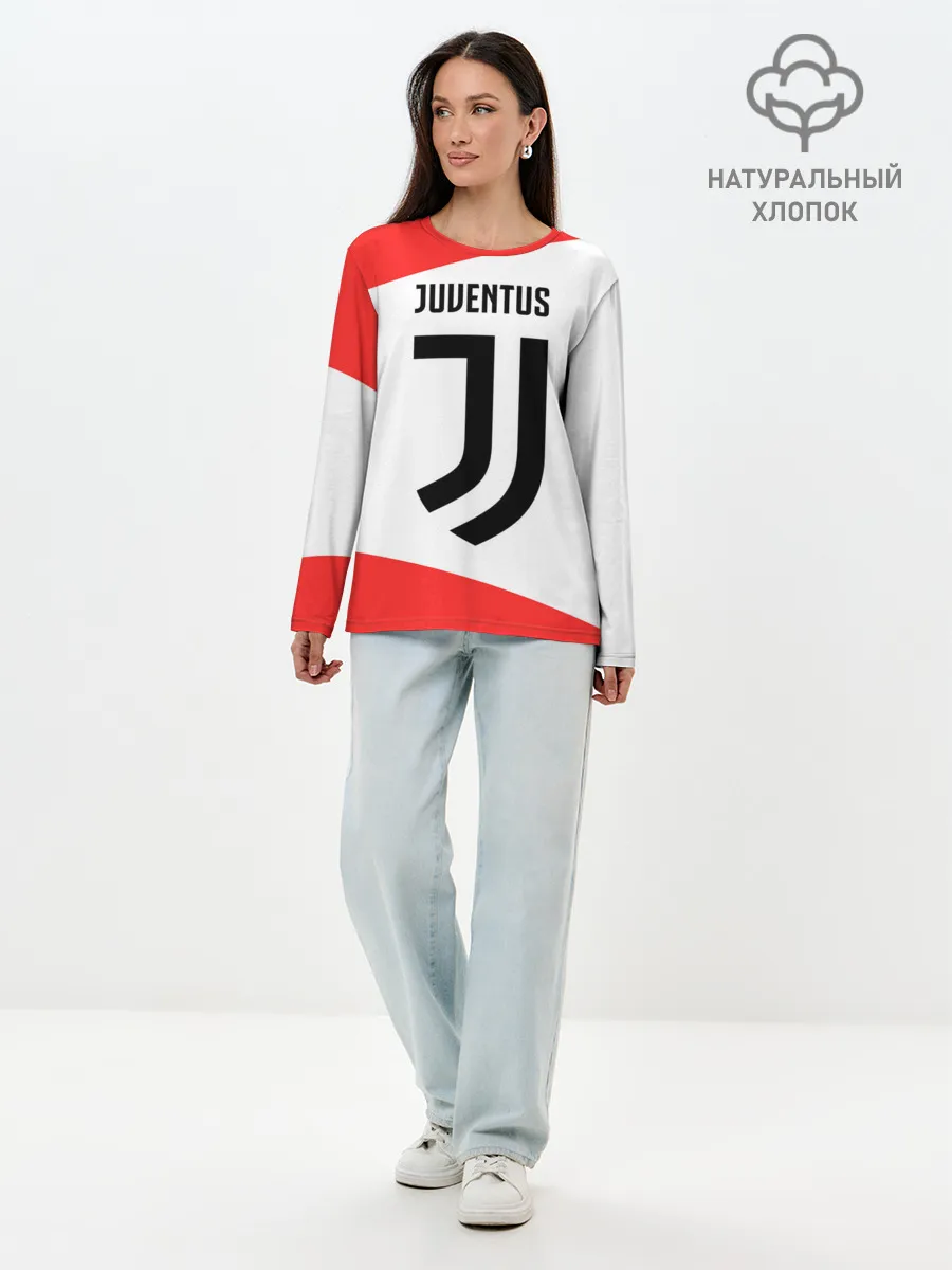 Лонгслив женский. Хлопок / JUVENTUS / ЮВЕНТУС