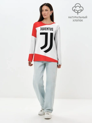 Лонгслив женский. Хлопок / JUVENTUS / ЮВЕНТУС
