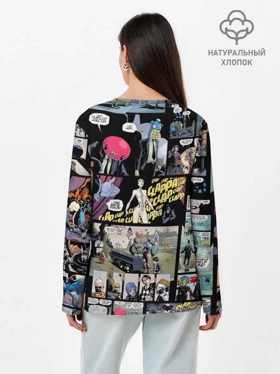 Лонгслив женский. Хлопок / Академия Амбрелла