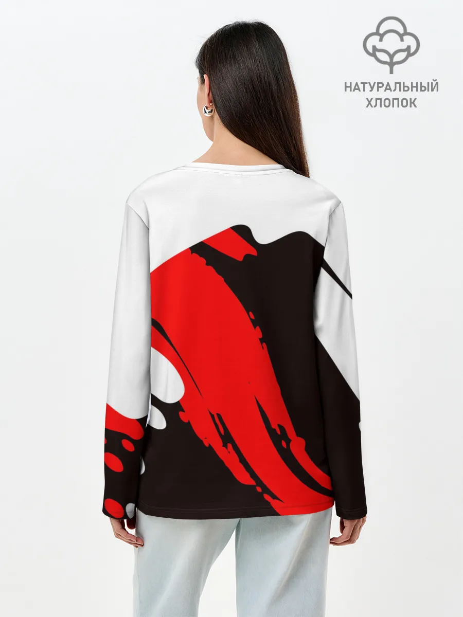 Лонгслив женский. Хлопок / Приключения ДжоДжо