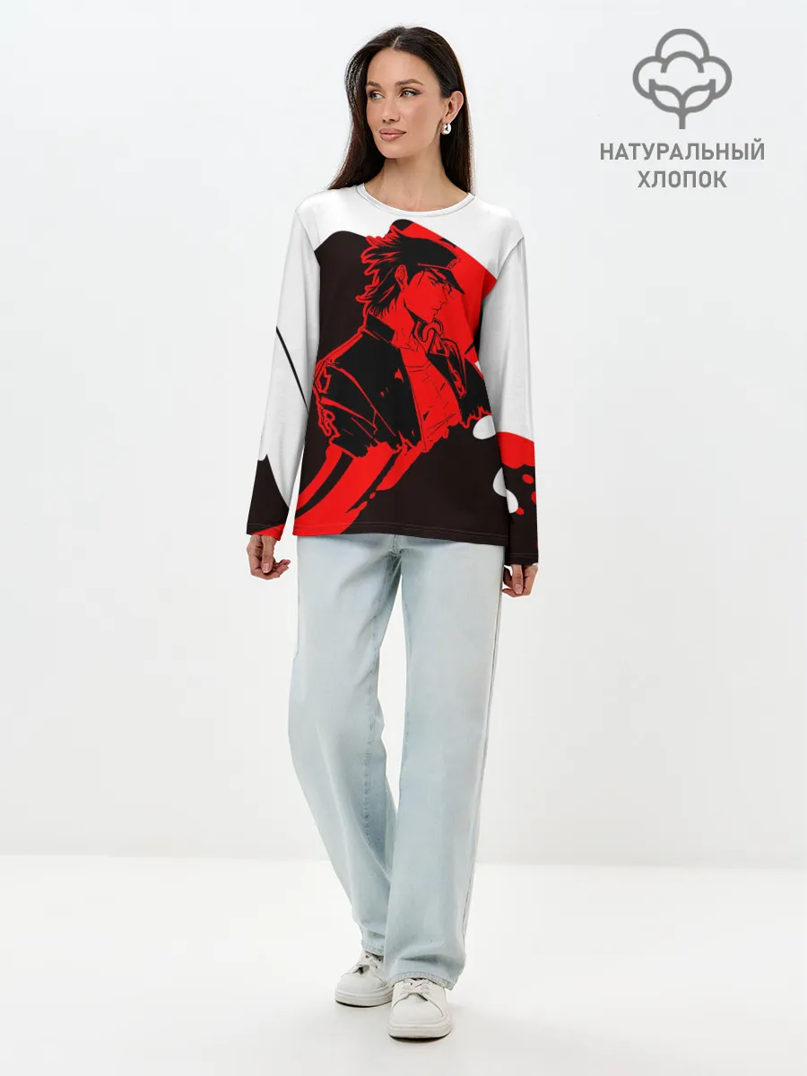 Лонгслив женский. Хлопок / Приключения ДжоДжо
