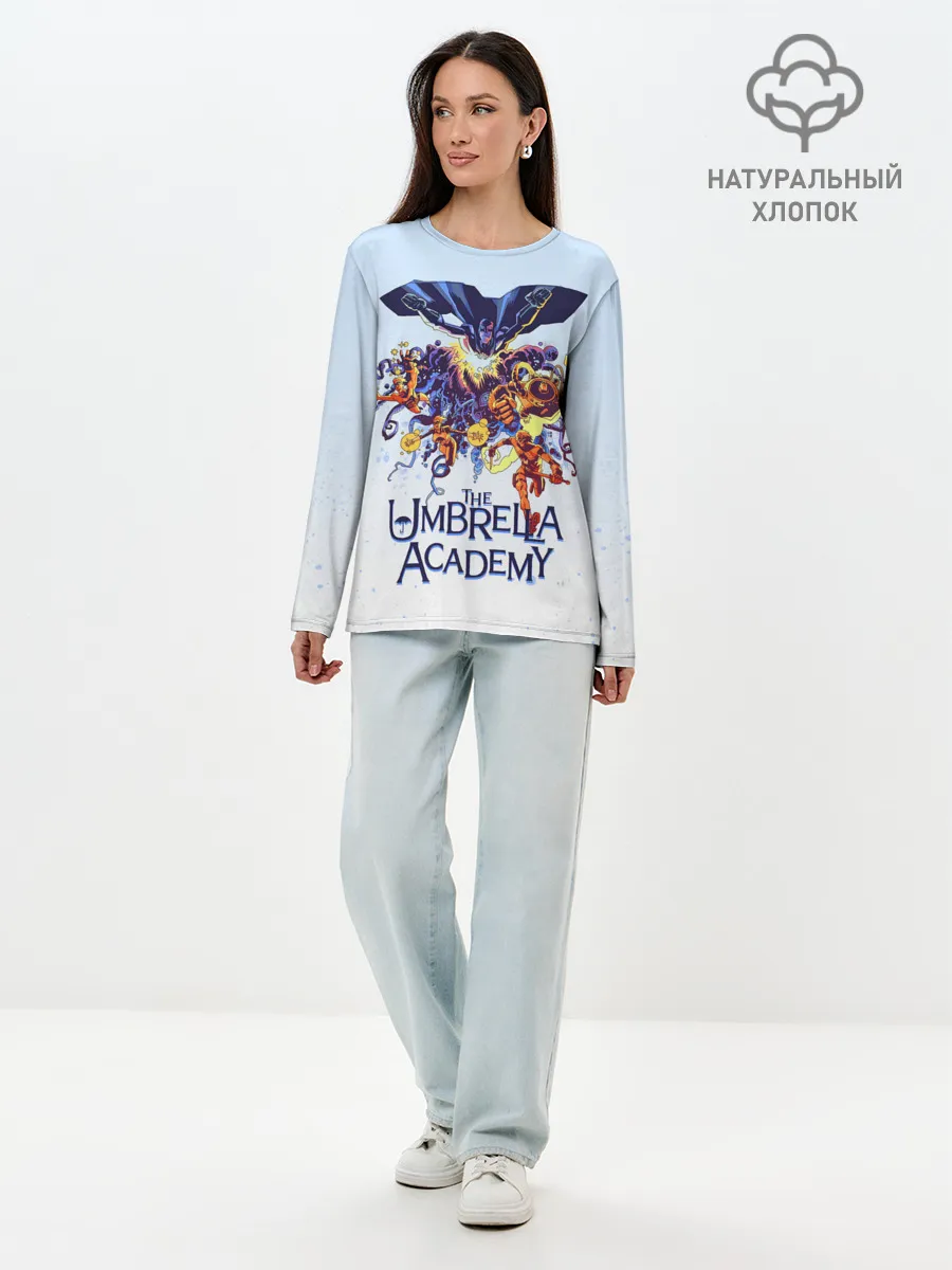 Лонгслив женский. Хлопок / Академия Амбрелла