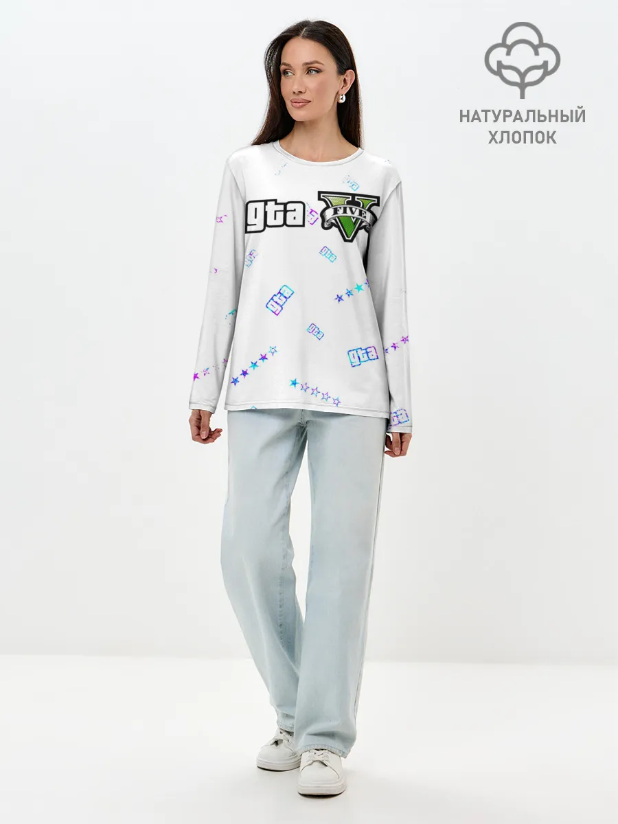 Лонгслив женский. Хлопок / GTA 5 / ГТА 5