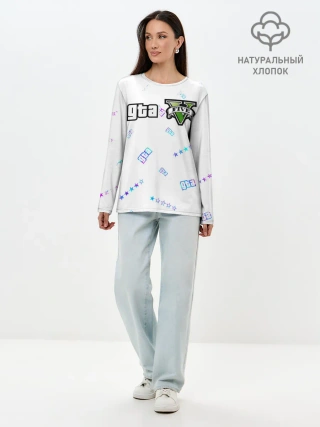 Лонгслив женский. Хлопок / GTA 5 / ГТА 5