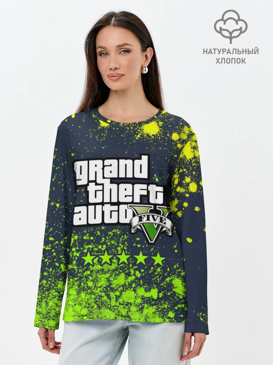 Лонгслив женский. Хлопок / GTA 5 / ГТА 5