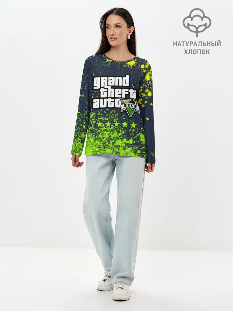 Лонгслив женский. Хлопок / GTA 5 / ГТА 5